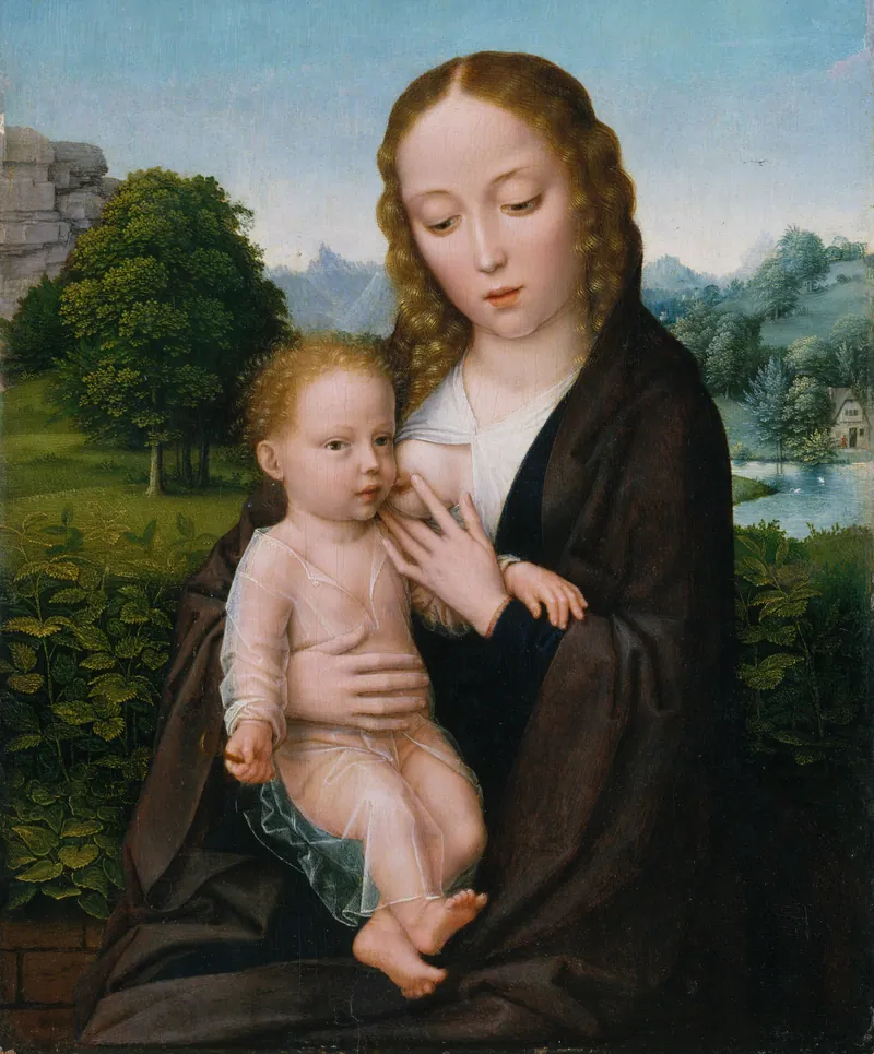 Gerard David, A Virgem e o Menino, cerca de 1520.